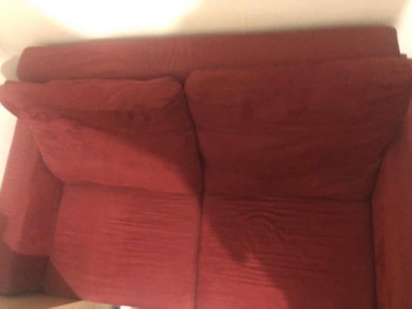 Image 3 of MAKE ME AN OFFER. Two-Seater Red Sofa.