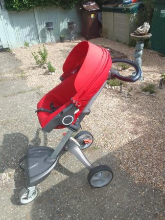 Image 3 of STOKKE push chair in red