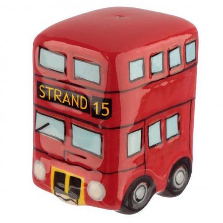 Image 2 of Fun Novelty Routemaster Red Bus Salt and Pepper Set.