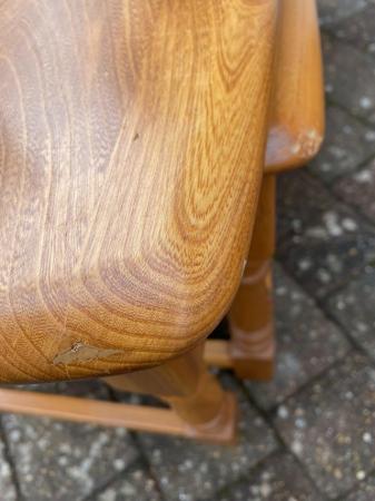 Image 2 of Ercol Solid Light Elm Nest of Tables SL7323