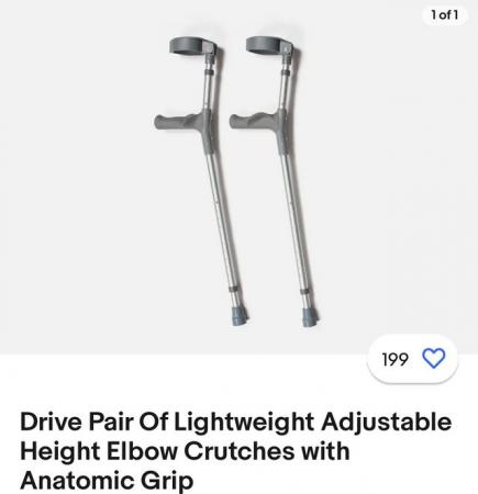 Image 1 of Pair of crutches for injured foot