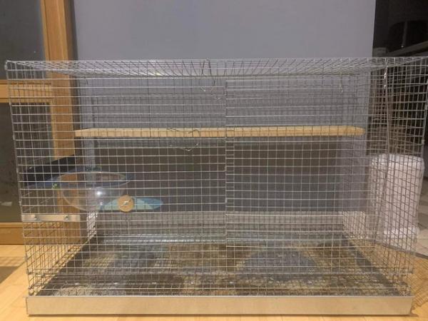 Image 1 of Two Thicket House Chinchilla Cage Plus Accessories