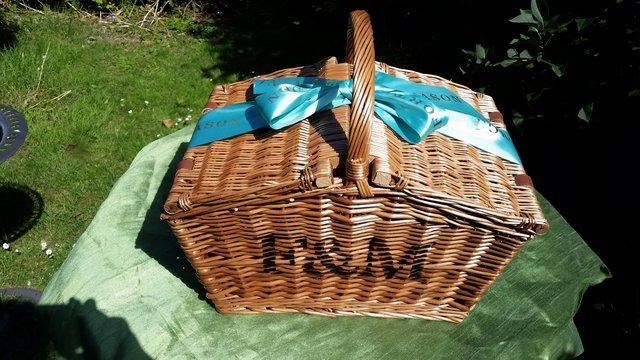 Preview of the first image of Picnic Basket, used once, but as new, and empty F&M.
