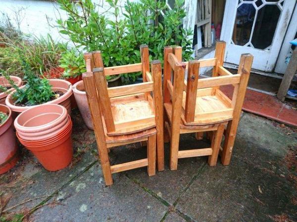 Image 5 of Children's Pine Chairs - Very Solid And Quite Heavy!