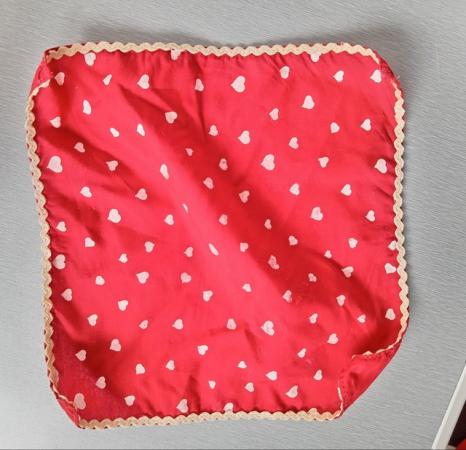 Image 23 of Red Heart Shaped Tin with Party Accessories.