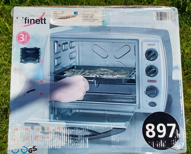 Preview of the first image of BRAND NEW - BIFINETT KH1139 TOASTER OVEN WITH FAN.