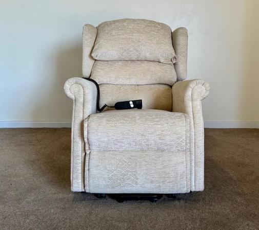 Image 2 of ELECTRIC MOBILITY RISER RECLINER CREAM CHAIR ~ CAN DELIVER