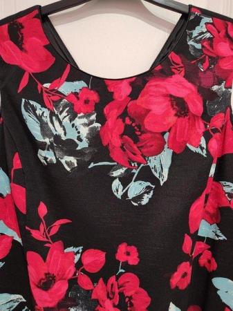 Image 9 of BNWT Anna Rose Dress Size 16 Red/Black