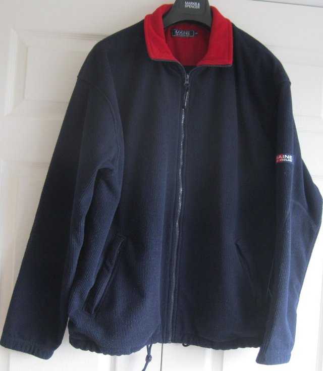 Preview of the first image of Mens Coat and Fleece Jacket, both size XL..