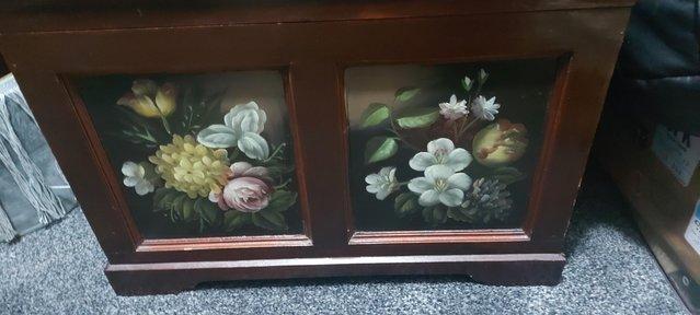 Image 2 of Hand painted cabinet  poss french