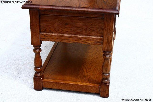 Image 51 of OLD CHARM LIGHT OAK TWO DRAWER OCCASIONAL COFFEE TABLE STAND