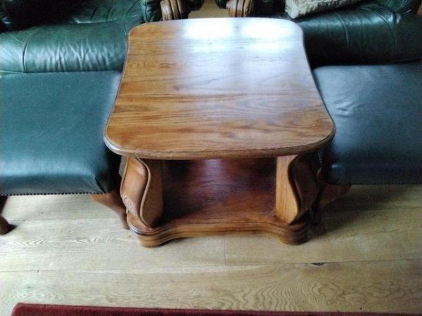 Image 2 of Solid wood coffee table lovely condition