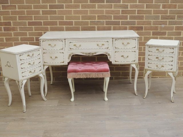 Preview of the first image of 4 piece French Bedroom Suite (UK Delivery).