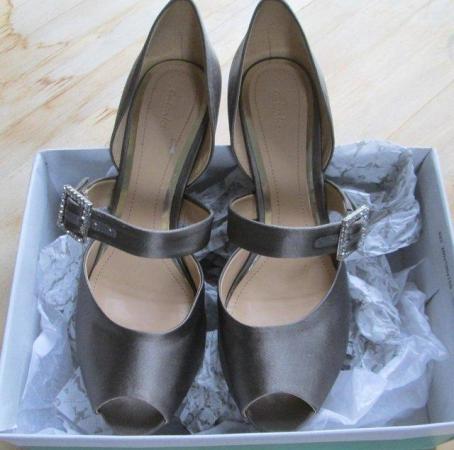 Image 1 of Ladies Clark high heel steel band shoes Size 7D