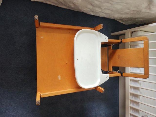 Preview of the first image of Vintage Baby high chair convertible.