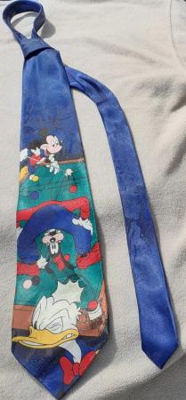 Image 1 of Disney Mickey Mouse/Donald Duck & Goofy Snooker Tie