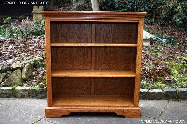 Image 91 of AN OLD CHARM VINTAGE OAK OPEN BOOKCASE CD DVD CABINET STAND