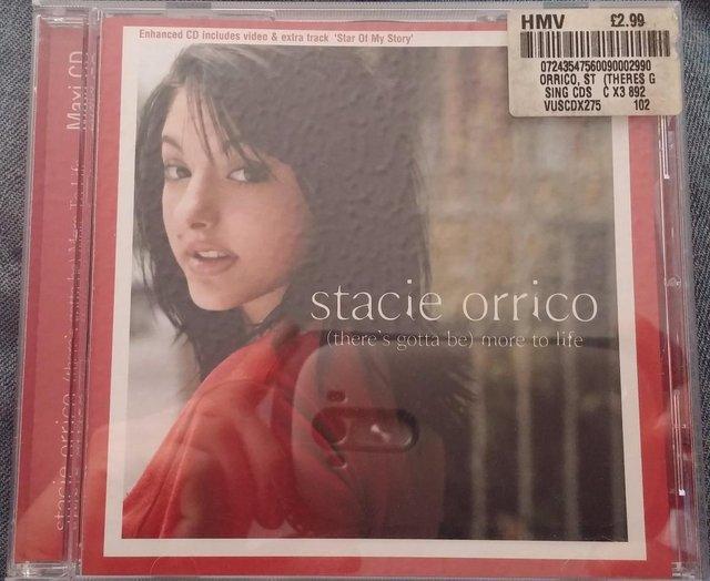 Preview of the first image of Stacie Orrico - There's Gotta Be More To Life CD single.