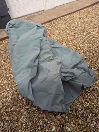 Image 1 of Grey coloured canvas car cover