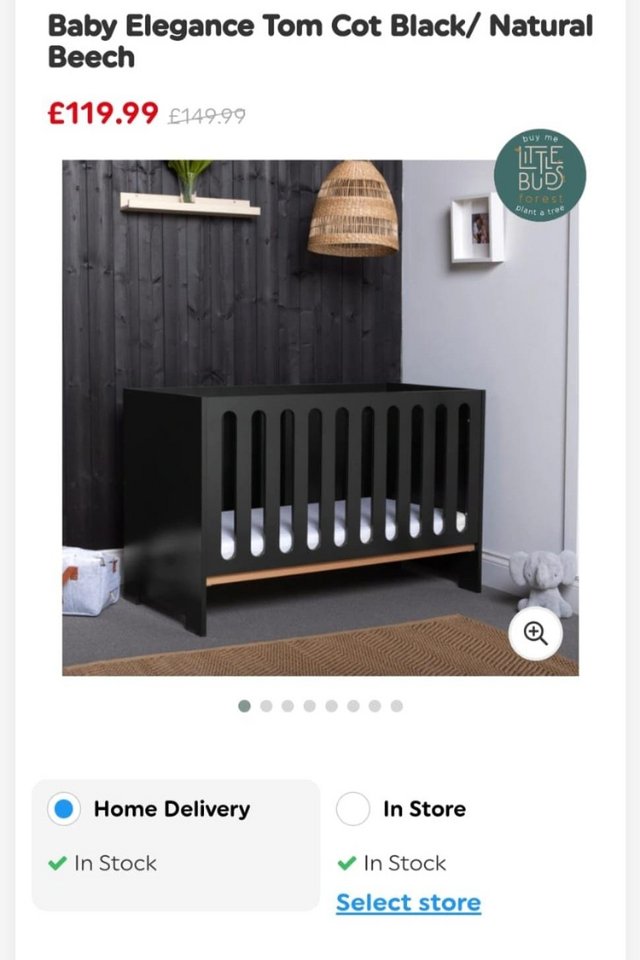Preview of the first image of Baby Elegance Cot for sale.