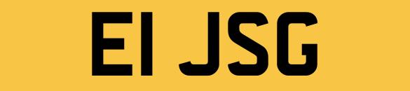 Image 1 of E1JSG Number Plate Personalised Registration Cherished