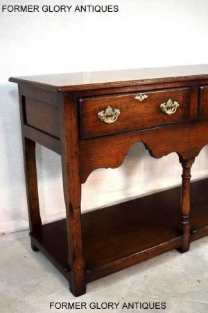 Image 13 of TITCHMARSH AND GOODWIN OAK DRESSER BASE SIDEBOARD HALL TABLE