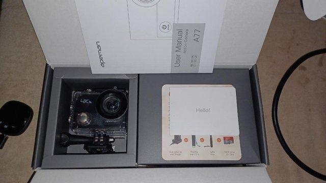 Image 2 of Apeman A77 Action Camera boxed and unused as new RRP £49.99