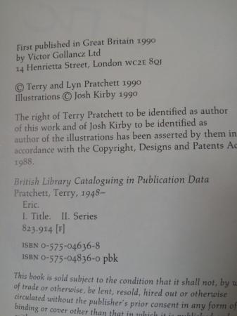 Image 2 of Terry Pratchett discworld fable - first edition Eric