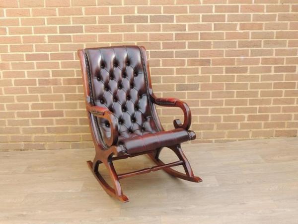 Image 6 of Chesterfield Rocking Chair Ox Blood (UK Delivery)