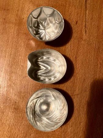 Image 2 of Set of 3 Vintage small  chocolate / jelly moulds