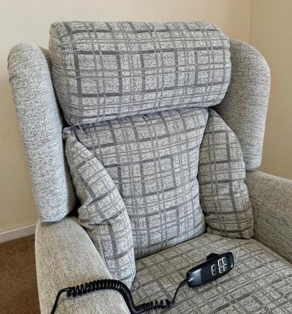 Image 2 of COSI ELECTRIC RISER RECLINER DUAL MOTOR CHAIR GREY DELIVERY