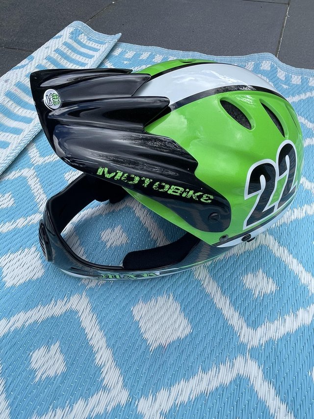 Preview of the first image of Kids Bike helmet (motorbike style!.