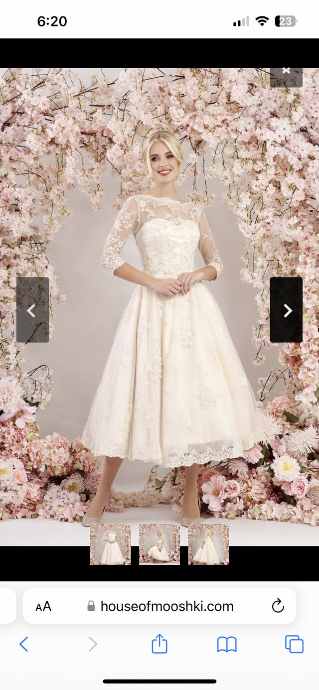 Preview of the first image of HOUSE OF MOOSHKI WEDDING DRESS - FRANCES (NOT ALTERED).