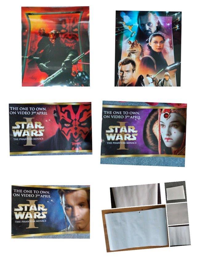 Preview of the first image of 5 Star Wars POSTERS AS A Whole/Job Lot.