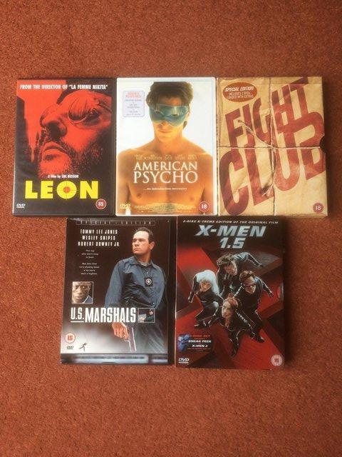 Preview of the first image of 5 ASSORTED ACTION DVDs GOOD CONDITION.
