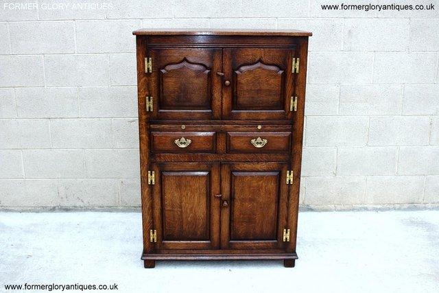 Image 34 of A TITCHMARSH AND GOODWIN DRINKS WINE CABINET CUPBOARD STAND