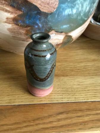 Image 3 of Boscastle pottery (Camelot) small studio vase snake vgc