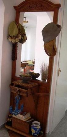 Image 3 of Handmade solid pine pedestal Mirror with drawers