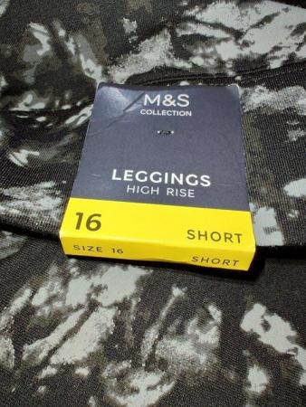 Image 11 of New M&S High Rise Leggings Size 16 Short Collect or Post