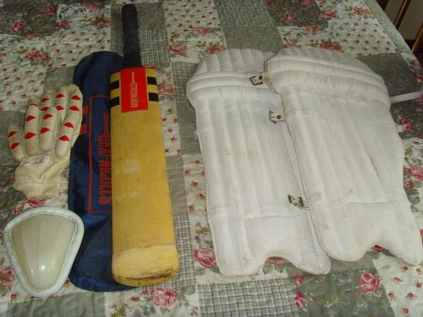 Image 1 of Full size Gray Nicolls cricket bat with new grip & bag