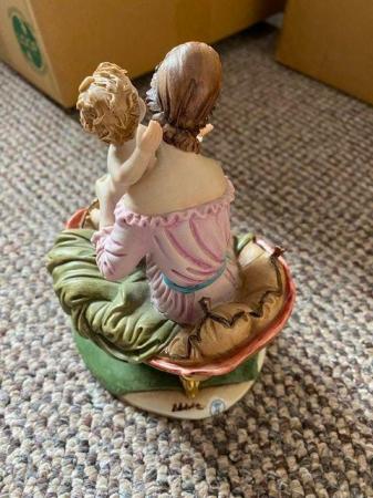 Image 3 of Vintage CapoDiMonte Mother and baby figure signed