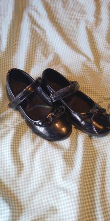 Image 2 of Kids black shoes.size 10 in kids size
