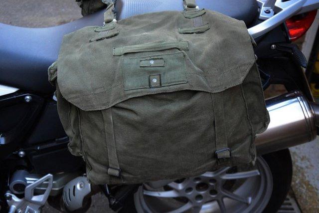 Image 4 of Motor Cycle Canvas Luggage Bags
