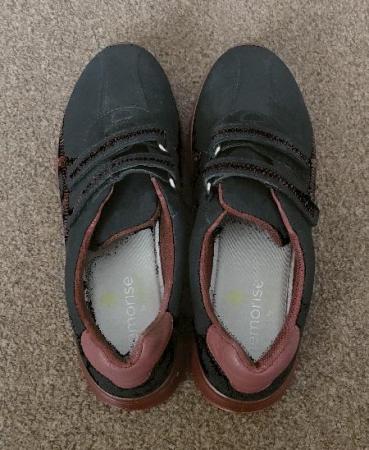 Image 3 of Hotter Textile Velcro Strap Trainers - Size 5.5    BX26