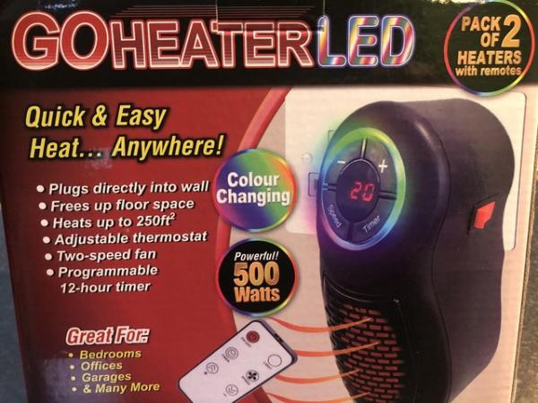 Image 1 of New 2 Portable plug-in heater with controller