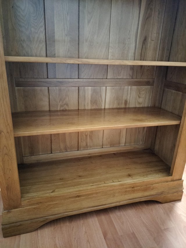 Preview of the first image of Solid Oak rustic french bookcase.