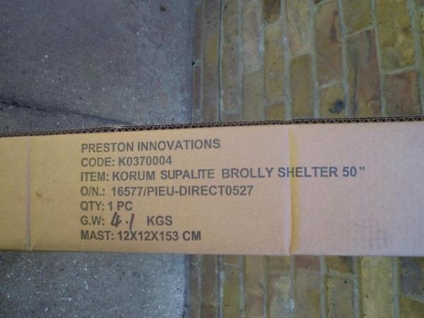 Image 3 of Korum Pentalite Brolly Shelter 50 inch Brand New