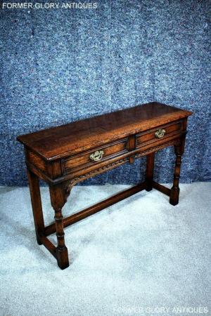 Image 44 of TITCHMARSH & GOODWIN OAK LAMP PHONE HALL CONSOLE TABLE STAND