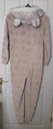 Image 2 of Ladies Pink Star Onesie By Time To Dream - Size S