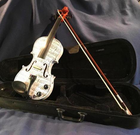 Image 1 of Electro / Acoustic 4/4 violin, all ready to play